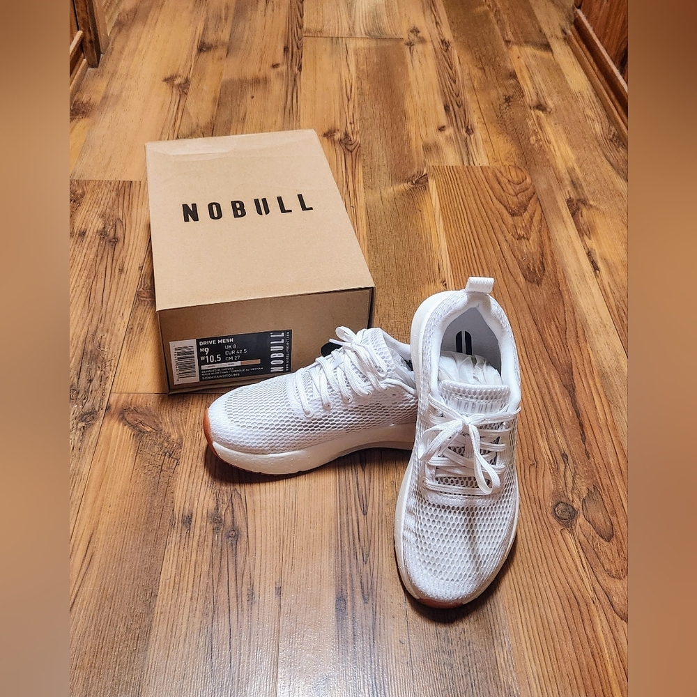 NOBULL White Mesh Athletic Shoes